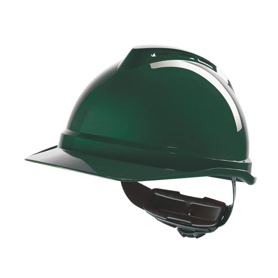 MSA Safety V-Gard Ratchet Vented Hard Hat — GRG10034023
