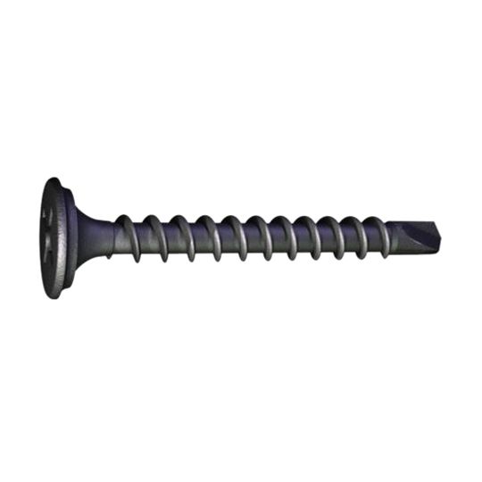 Grabber Construction Products #8 x 3" Scavenger Head Drill Point Clear Zinc Screws - 5 Lb. Carton