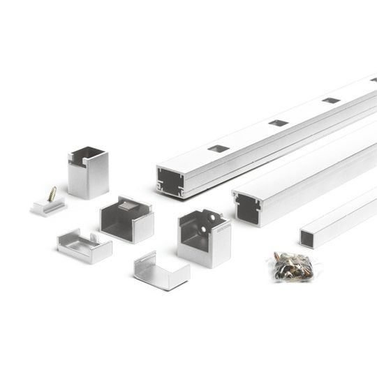 Trex Signature Horizontal Rail Kit with Square Balusters — TRXSIHRKSB836WH