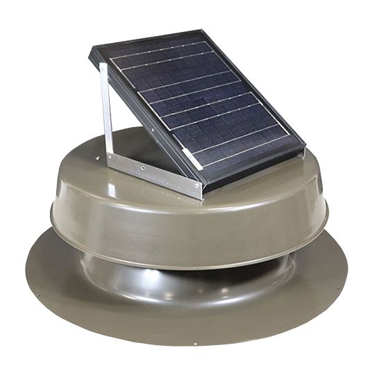 Kennedy Skylights 16 Watt Roof Mount Solar Attic Fan — Ventilation and Drainage — KSLSAF16BR