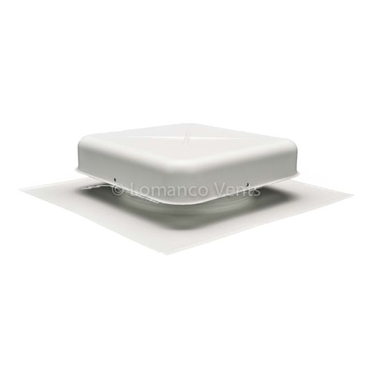 Lomanco 600 Aluminum Pan Static Roof Louver — Ventilation and Drainage — LOM600WH