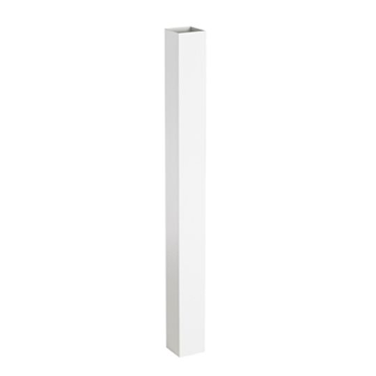 Color Guard Railing Systems 4" x 4" x 108" Vinyl Blank Post Sleeve — COGBZ44108BP