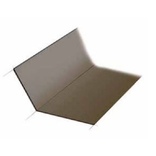 Quality Edge 26 Gauge x 4" x 5" x 10' Steel 120° Porch Flashing