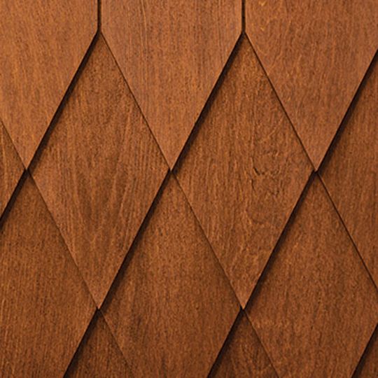 Coastal Forest Products Fancy Cut Diamond Cedar Shingles - 1/4 Sq. Box