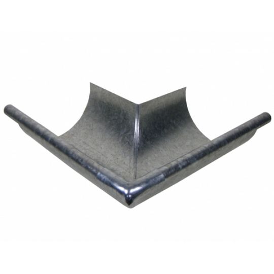 Berger Building Products 26 Gauge 6" Half Round Outside Galvanized Steel 90° Miter