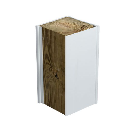 L.B. Plastics 6" x 8-1/2' Smooth Square Column Clad