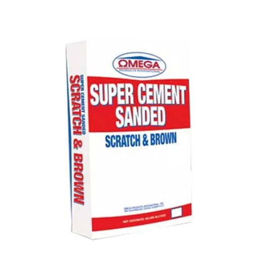 Omega Products International Sanded Super Cement - 80 Lb. Bag