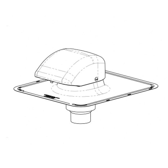 Lifetime Tool Ultimate Bath/Dryer Vent for Shingle Roofs — Ventilation and Drainage — LTBBVDSBL