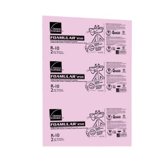 Owens Corning 2" x 16" x 8' Foamular 250 Cw Extruded Polystyrene (XPS) Rigid Foam Insulation