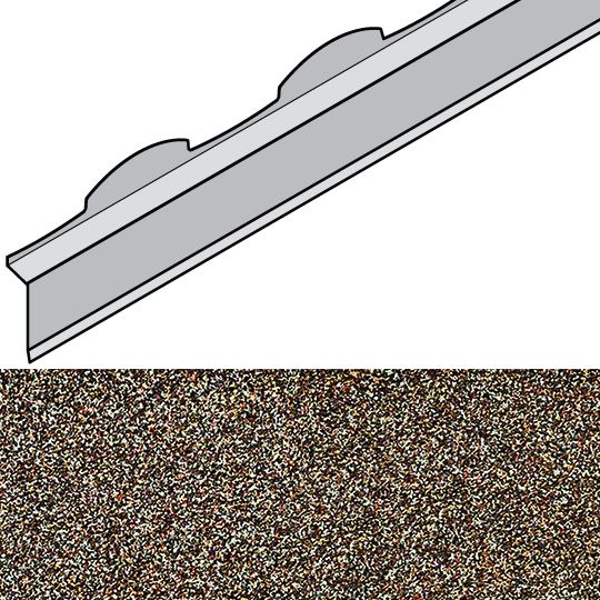 Unified Steel 3-3/4" x 79" Barrel-Vault Birdstop — BORBVBS334TW79