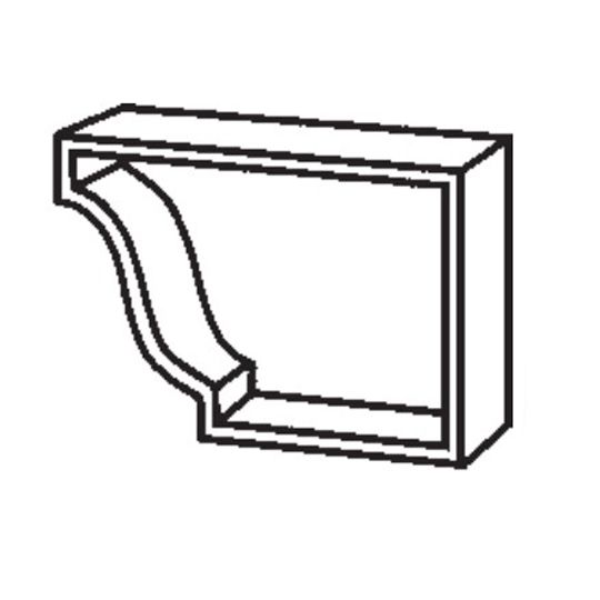 Berger Building Products 5" K-Style Right Painted Aluminum End Cap — BBP5ENRHE
