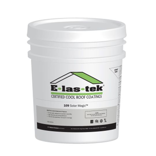 E-Las-Tek 109 Solar Magic Elastomeric Coating - 5 Gallon Pail — ETS109SMETCWH5G