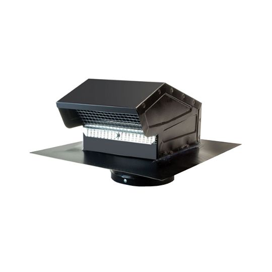 GAF MasterFlow Galvanized Goose Neck Vent — Ventilation and Drainage — GAFGNV6BL