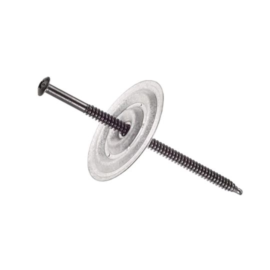GAF Drill-Tec Extra Heavy Duty Asap Assembled Screws and 2-3/8" Steel Barbed Plates — GAF15ASAP5