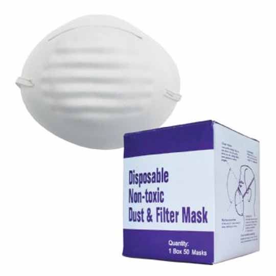 C&R Manufacturing Bulk Paper Masks - Pack of 50 - 180 Grams