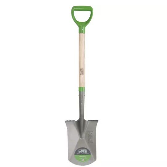 Ames Garden Spade Shovel with 42" Ash Wood Handle