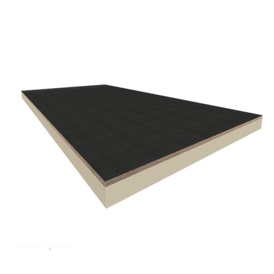 Hunter Panels 2" x 4' x 4' H-Shield Wf Polyiso Insulation with 1/2" Hd Wood Fiberboard