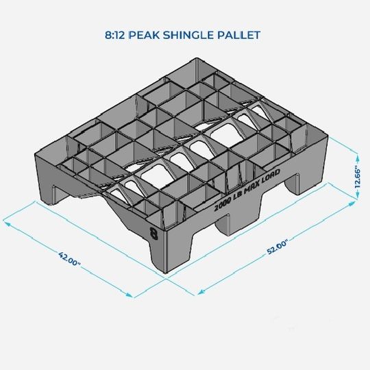 Peaked Pallets Peak Shingle Pallet — PEP812PIT