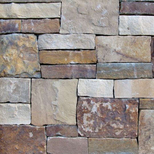 Rock-It Natural Stone Colorado Blend Flat - Sold per Sq. Ft.