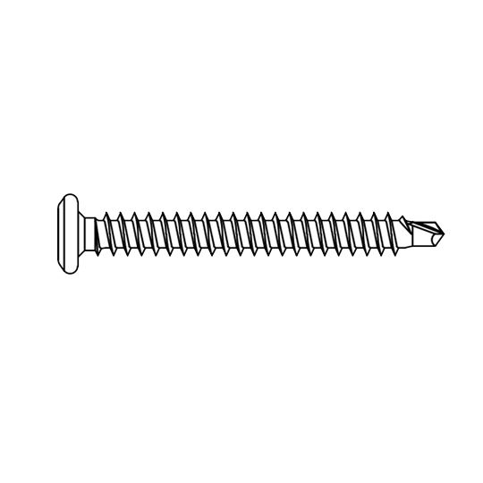 TruFast #14 x 2" Hd Stainless Steel Bi-Metal Roofing Fasteners - Bucket of 1,000