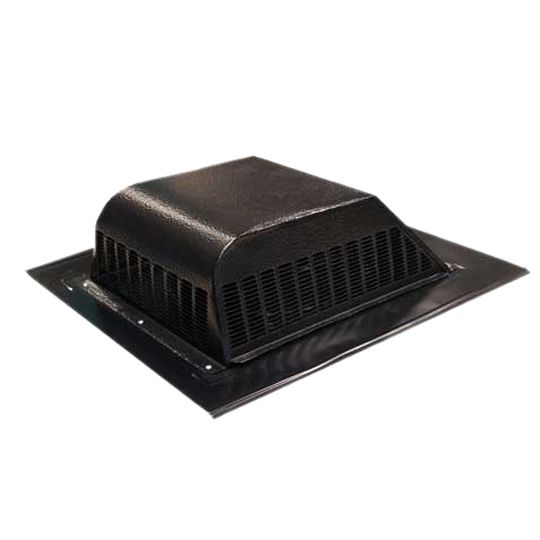Owens Corning VentSure Galvanized Steel High Profile Slant Back Roof Vent with Exterior Louver — Ventilation and Drainage — OCFVTS555BLK