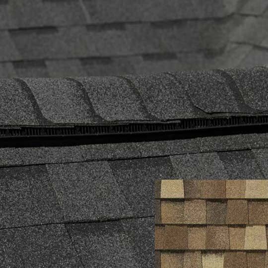CertainTeed Roofing Shadow Ridge ClimateFlex Ridge Shingles — Hip & Ridge Shingles — CTRNGHRSHRS