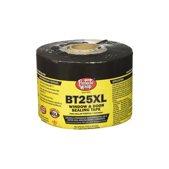 Protecto Wrap 12" x 75' BT25XL Window & Door Sealing Tape with 4" Ser