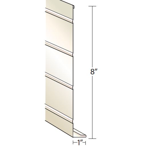 Quality Aluminum Products 8" Hemmed Fascia Cap — QAPHFC8MB