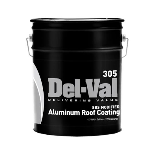 United Asphalt (New Jersey) Del-Val SBS Modified Aluminum Roof Coating - 5 Gallon Pail