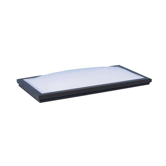 Birdview Skylights 36" x 48" Curb Mount Double Dome Mill Finish Frame Skylight with White/Clear Glazing