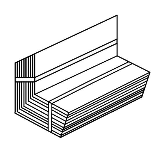 Klauer Manufacturing Company 3" x 4" x 8" Galvanized Shingles with Crimp
