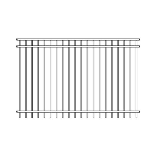 Fortress Building Products 40" x 90-1/2" V2 Flat Top 3-Rail Panel