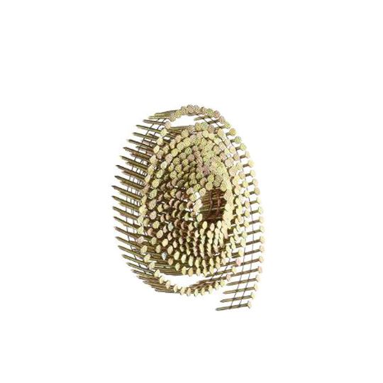Hitachi 7/8" x .083 Ring Shank Electro-Galvanized 16° Metal-Cap Round Head Wire Coil Nails - Carton of 2,800