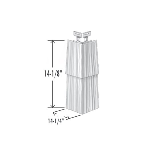 Exterior Portfolio Double 7" Cedar Shingle Corner Post — EXPD7CEDAROCP10
