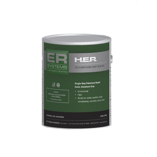 ER Systems H.E.R. Fabric-Less Flashing Grade Polyurethane Roof Sealant - 1 Gallon Pail
