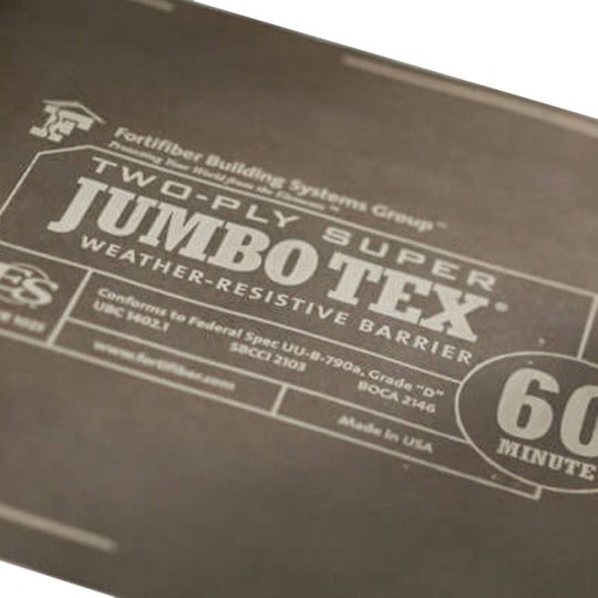 Fortifiber Two-Ply Super Jumbo Tex 60 min Weather-Resistive Barrier