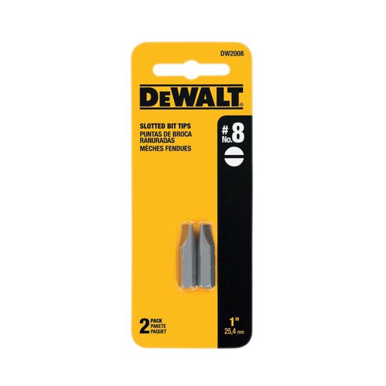DeWalt 1" #8 Slotted Insert Bit Tip