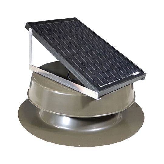 Kennedy Skylights 32 Watt Roof Mount Solar Attic Fan — Ventilation and Drainage — KSLSAF32BR