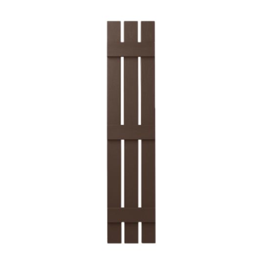 Mastic 12" x 59" Board & Batten Standard 3-Board Shutters - Open Style — ACOVIN3O1259SL