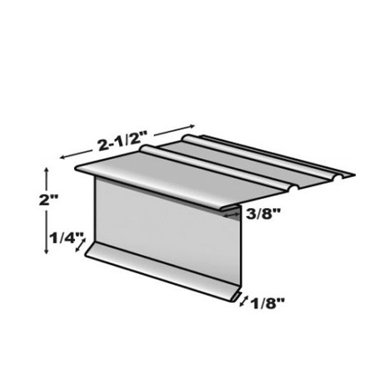 TRI-BUILT Standard Painted Aluminum Overhanging Drip Edge — Flashings — TRIODEBA6TB