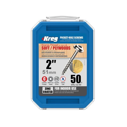 Kreg Tools #8 x 2" Washer Head Screws - Pack of 50