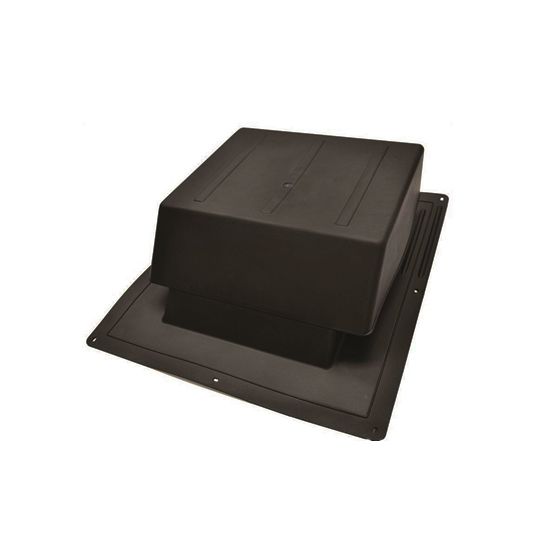 GAF MasterFlow Slant-Back Plastic IR65 Roof Louver — Ventilation and Drainage — GAFIR65BL