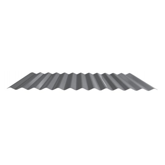 ASC Building Products 26 Gauge x 2-1/2" x 27-1/2" Corrugated Metal Panel