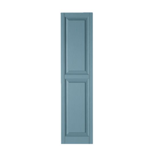 Mastic 15" x 43" Standard Raised Panel Shutters - Regular Style — ACOVINRP1543BLU