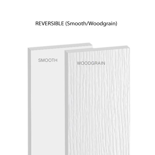 Royal Building Products 4/4" x 4" x 18' SurEdge Reversible Trimboard - Smooth/Woodgrain