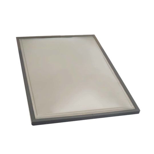 Kennedy Skylights 22-1/2" x 46-1/2" Hurricane Rated Curb Mount Aluminum Polycarbonate Skylight