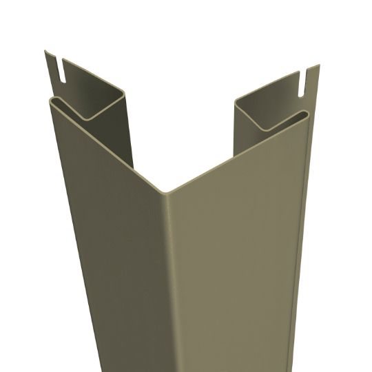 CertainTeed Siding 1" x 3-1/2" x 10' Woodgrain Finish Outside Cornerpost — CEROSCP1WGHS