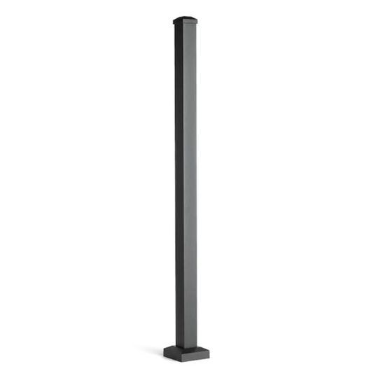 Trex 37" Reveal Aluminum Post with Cap & Skirt - Sold Individually — TRXSHPCS2537BK