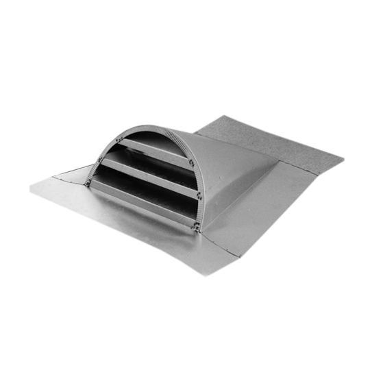 Able Sheet Metal 12" x 24" Zincalume Dormer Roof Vent Shake Base with Tile Hook