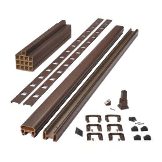 Trex 8' x 42" Transcend Horizontal Rail & Baluster Kit with Square Composite Balusters